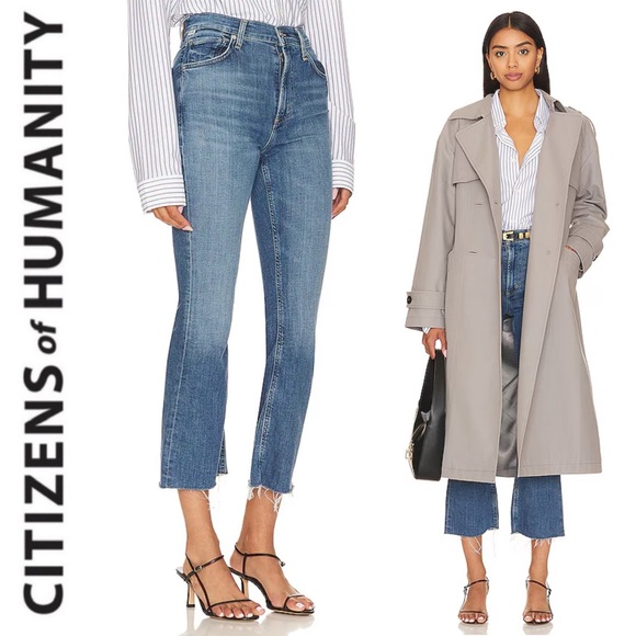 Citizens Of Humanity Premium Vintage Isola Cropped Bootcut Jeans in Lawless 27 - Picture 2 of 16
